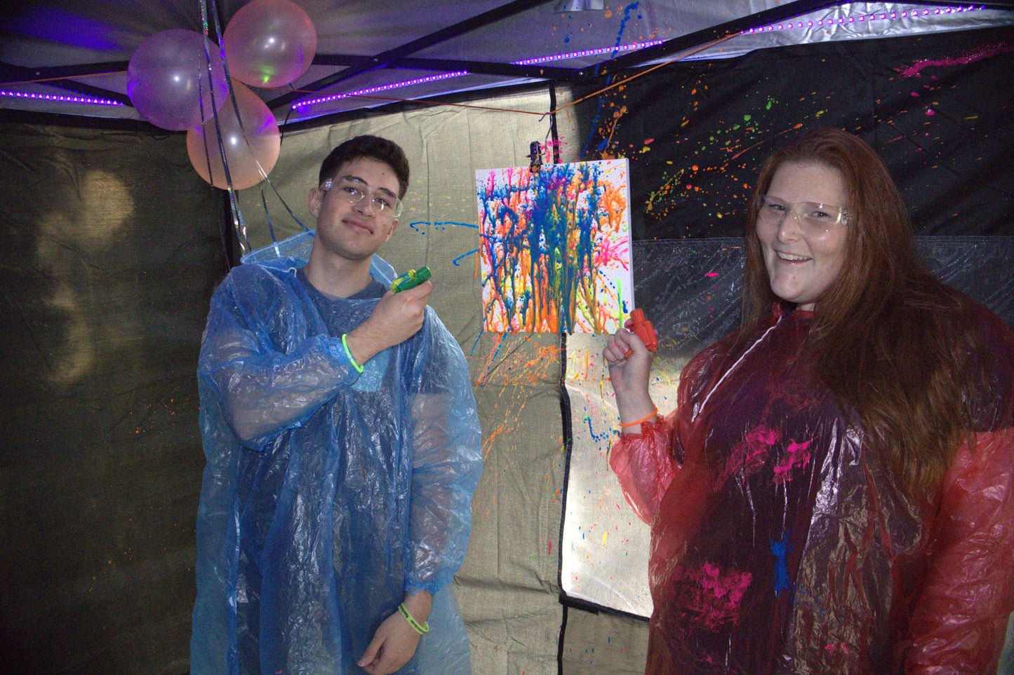 Paint Splatter Room Experience
