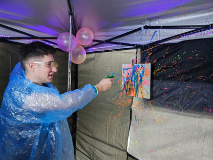 Paint Splatter Room Experience