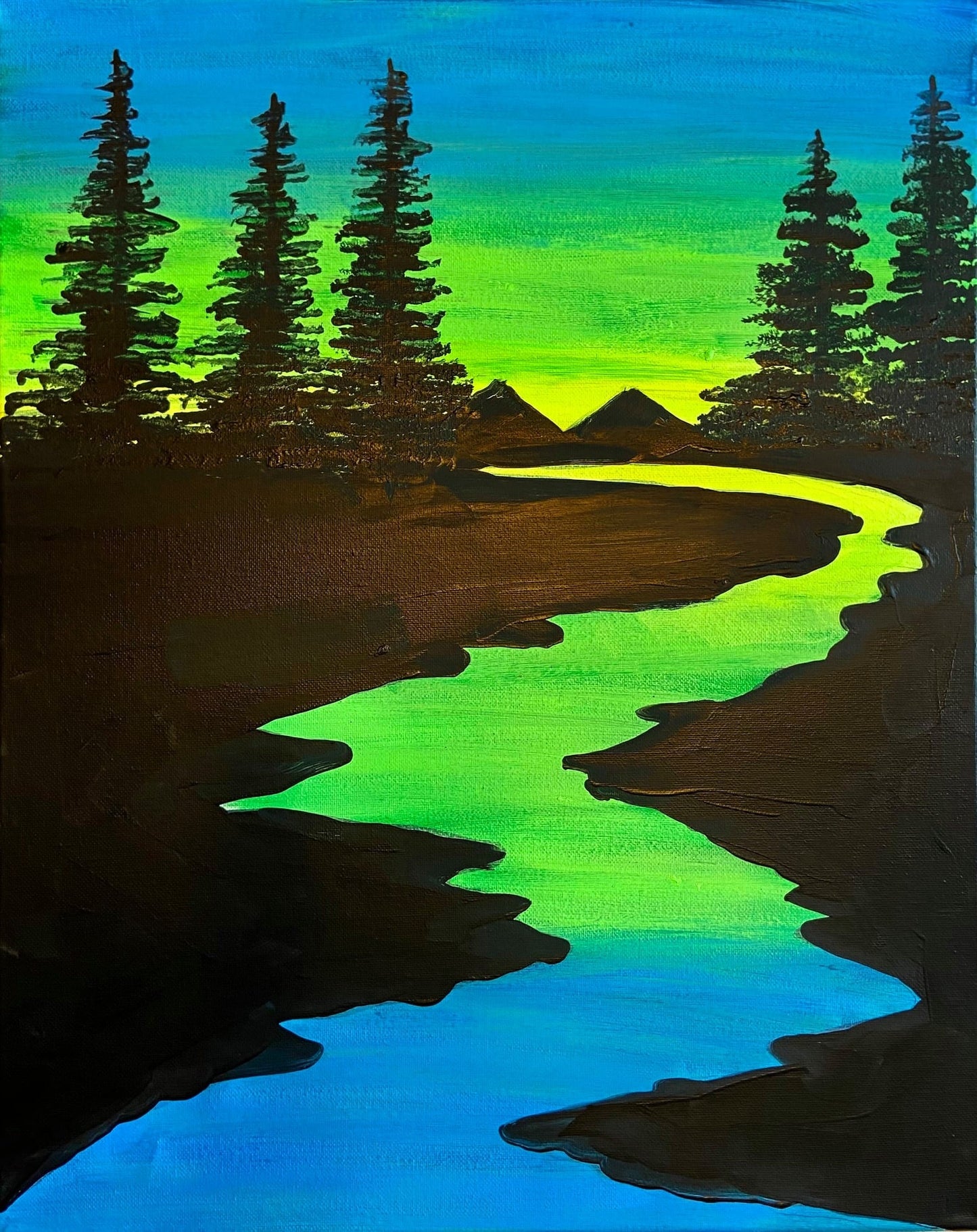 Blacklight Landscape
