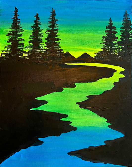 Blacklight Landscape