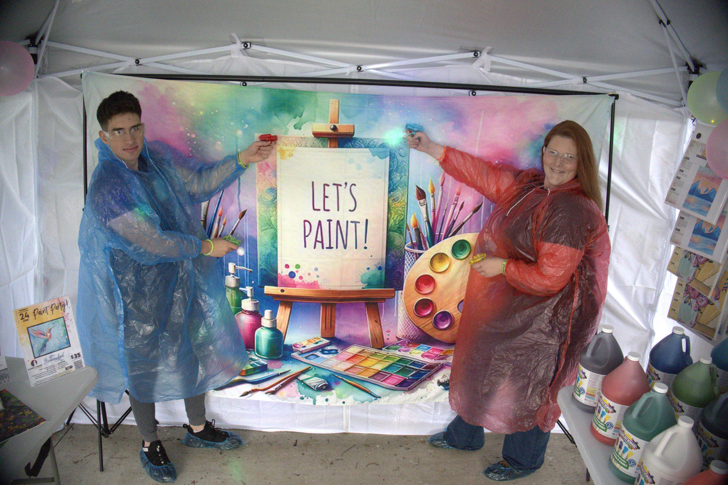 Paint Splatter Room Experience