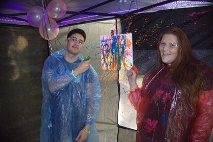 Paint Splatter Room Experience